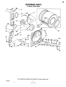 04 - Bulkhead parts for Whirlpool Dryer LG3001XMW1 from AppliancePartsPros.com
