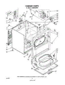 03 - Section parts for Whirlpool Dryer LE9800XMW0 from AppliancePartsPros.com