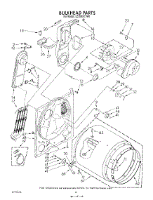 04 - Section parts for Whirlpool Dryer LE9500XTW0 from AppliancePartsPros.com
