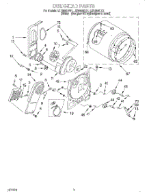 03 - Section parts for Whirlpool Dryer LER6638DW1 from AppliancePartsPros.com