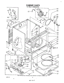 03 - Cabinet parts for Whirlpool Dryer LG5806XPW0 from AppliancePartsPros.com