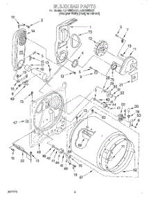 03 - Bulkhead parts for Whirlpool Dryer LGR8858EZ1 from AppliancePartsPros.com
