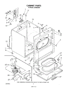 02 - Section parts for Whirlpool Dryer LE7800XSW2 from AppliancePartsPros.com