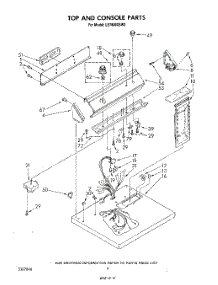 03 - Section parts for Whirlpool Dryer LE7800XSW2 from AppliancePartsPros.com