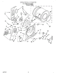 03 - Section parts for Whirlpool Dryer TEDL640DQ1 from AppliancePartsPros.com