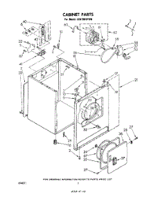 02 - Section parts for Whirlpool Dryer LE5790XPW0 from AppliancePartsPros.com
