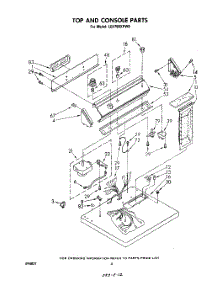 03 - Section parts for Whirlpool Dryer LE5790XPW0 from AppliancePartsPros.com