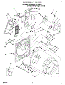 03 - Section parts for Whirlpool Dryer LEC7858AQ1 from AppliancePartsPros.com