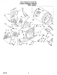 03 - Section parts for Whirlpool Dryer LEP6848AN2 from AppliancePartsPros.com