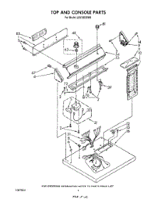 03 - Section parts for Whirlpool Dryer LE6150XSW0 from AppliancePartsPros.com