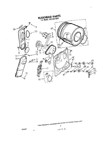 04 - Section parts for Whirlpool Dryer 3CFE2510W2 from AppliancePartsPros.com