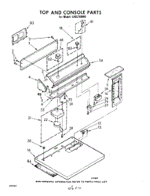 03 - Section parts for Whirlpool Dryer LHE5700W0 from AppliancePartsPros.com