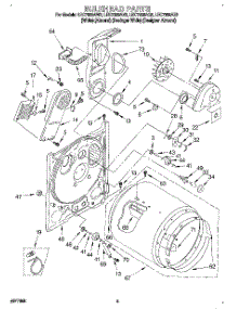 03 - Section parts for Whirlpool Dryer LEC7858AN2 from AppliancePartsPros.com