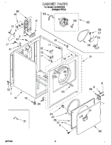 02 - Section parts for Whirlpool Dryer LER4634BQ1 from AppliancePartsPros.com