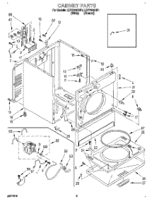02 - Section parts for Whirlpool Dryer LEV7646AW1 from AppliancePartsPros.com