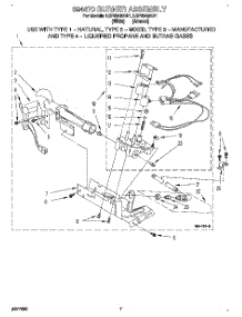 04 - 694670 Burner Assembly parts for Whirlpool Dryer LGP6848AW1 from AppliancePartsPros.com