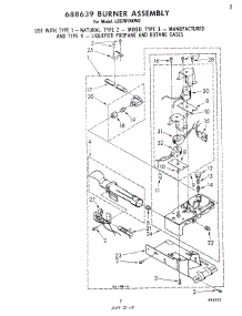 05 - 688639 Burner parts for Whirlpool Dryer LG5781XKW2 from AppliancePartsPros.com