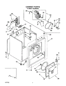 03 - Section parts for Whirlpool Dryer TEDL400AW0 from AppliancePartsPros.com