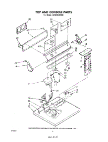 03 - Top And Console , Literature And Op parts for Whirlpool Dryer LE5650XMW0 from AppliancePartsPros.com