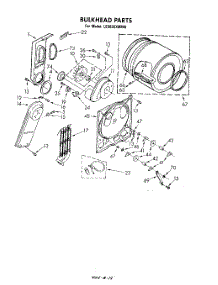 04 - Bulkhead parts for Whirlpool Dryer LE5650XMW0 from AppliancePartsPros.com