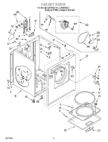 02 - Section parts for Whirlpool Dryer LER6644DQ1 from AppliancePartsPros.com
