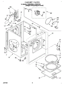 02 - Section parts for Whirlpool Dryer LER6644DQ0 from AppliancePartsPros.com