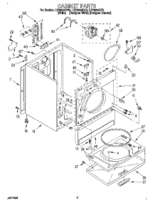 02 - Section parts for Whirlpool Dryer LER6634DQ0 from AppliancePartsPros.com