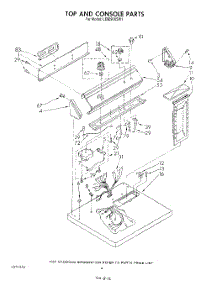03 - Section parts for Whirlpool Dryer LE6090XSW1 from AppliancePartsPros.com
