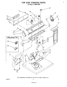 03 - Section parts for Whirlpool Dryer LE7805XPW0 from AppliancePartsPros.com