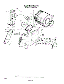 04 - Section parts for Whirlpool Dryer 3CFE2510W1 from AppliancePartsPros.com
