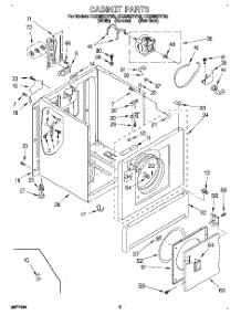 03 - Section parts for Whirlpool Dryer CE2950XYN2 from AppliancePartsPros.com