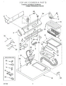 02 - Section parts for Whirlpool Dryer LEL8858DZ0 from AppliancePartsPros.com