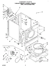 02 - Section parts for Whirlpool Dryer LEV6634BQ1 from AppliancePartsPros.com