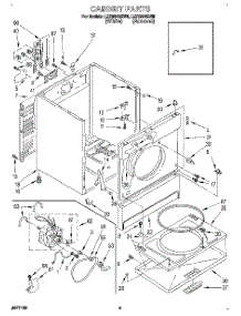 02 - Section parts for Whirlpool Dryer LER6646BN0 from AppliancePartsPros.com