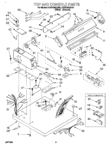 02 - Section parts for Whirlpool Dryer 3CEP2960DN0 from AppliancePartsPros.com