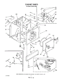 03 - Cabinet parts for Whirlpool Dryer CG2951XSW2 from AppliancePartsPros.com