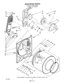 04 - Bulkhead , Lit / Optional parts for Whirlpool Dryer CG2951XSW2 from AppliancePartsPros.com