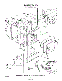 03 - Cabinet parts for Whirlpool Dryer CG2951XSW0 from AppliancePartsPros.com