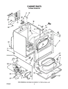 02 - Section parts for Whirlpool Dryer LE9380XTW0 from AppliancePartsPros.com