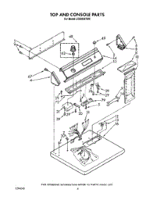 03 - Section parts for Whirlpool Dryer LE9380XTW0 from AppliancePartsPros.com