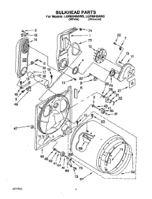 03 - Bulkhead parts for Whirlpool Dryer LGR6848AW0 from AppliancePartsPros.com