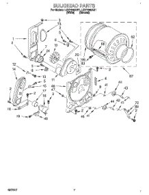 04 - Bulkhead parts for Whirlpool Dryer LGV7646AN1 from AppliancePartsPros.com
