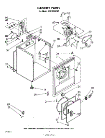 03 - Section parts for Whirlpool Dryer LE5700XKW1 from AppliancePartsPros.com