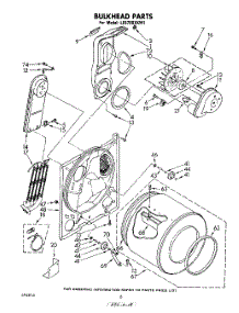 04 - Section parts for Whirlpool Dryer LE5700XKW1 from AppliancePartsPros.com