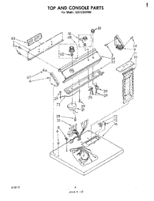 03 - Section parts for Whirlpool Dryer LE5720XPW0 from AppliancePartsPros.com