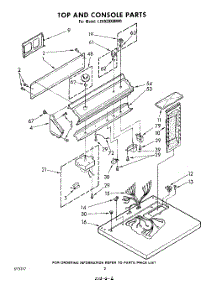 02 - Section parts for Whirlpool Dryer LE5920XMW0 from AppliancePartsPros.com
