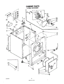 03 - Section parts for Whirlpool Dryer LE5700XMW1 from AppliancePartsPros.com