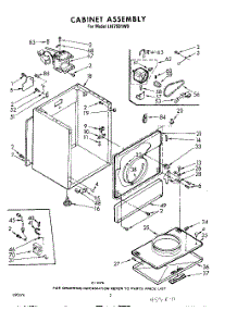 02 - Section parts for Whirlpool Dryer LHI7501W0 from AppliancePartsPros.com