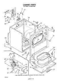 02 - Section parts for Whirlpool Dryer LE7680XPW0 from AppliancePartsPros.com