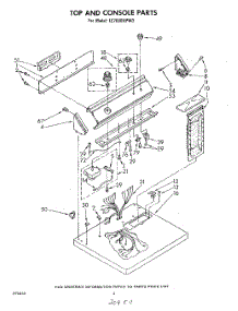 03 - Section parts for Whirlpool Dryer LE7680XPW0 from AppliancePartsPros.com